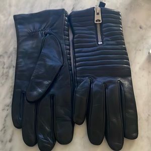 Excellent Condition All Saints Zippered Leather Glove size XL